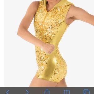 Girls sequin biketard